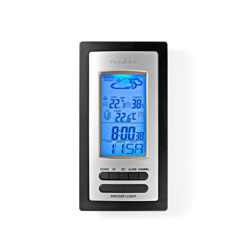 Nedis - Weather Station - Alarm - Hygrometer - Outdoor