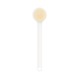 MUJI OEA29A3S Polypropylene Shower Brush, White, Total Length: Approx. 14.6 inches (37 cm)