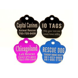 Laser Etched Bulk Lot Pet ID Tag for Dog & Cat Shelters, Rescues, Non Profits Org. and Special Events (Lot of 25)