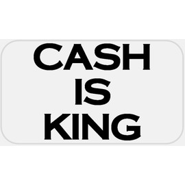 Cash is King - 100 Stickers Pack 2.25 x 1.25 inches