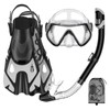 Snorkeling Gear for Adults Men Women, Snorkel Set with Panoramic