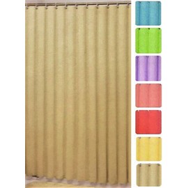 Better Home Deluxe Heavy Weight Shower Curtain Liner Bright Color (Taupe)