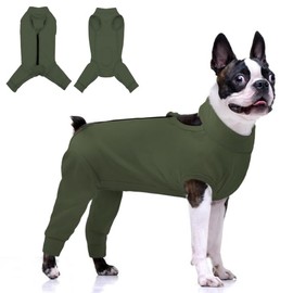 KOESON Dog Recovery Suit Hind Leg, Recovery Suit for Female Male Dogs, Pet Leg Sleeve to Stop Licking, Long Sleeve Dog Rear Leg Wound Cover, Pet Spay Onesie for Wound Heal Care