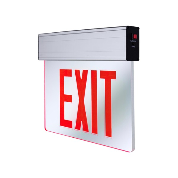 KastLite LED Emergency Edge-Lit Exit Sign, 180 Min Backup, Damp