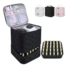 Estuche Organizador Esmaltes Impermeable Bolsas De Maquilla