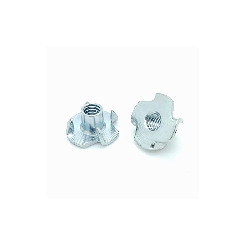 Fifty (50) 1/4-20 x 5/16" Zinc Plated Four Prong Tee