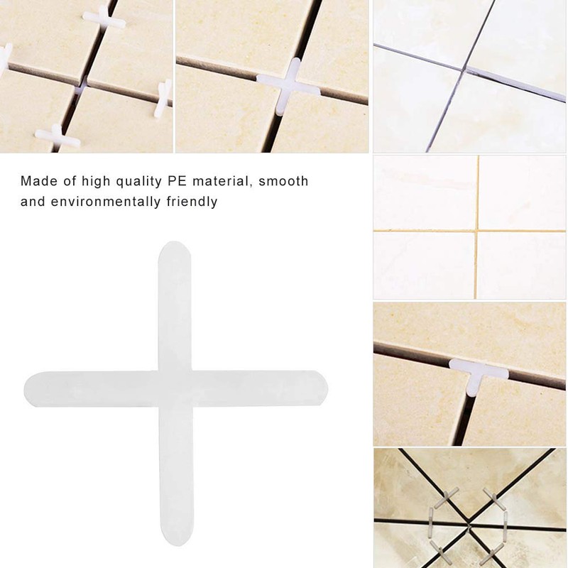 Heayzoki 2500Pcs Tile Spacers,Ceramic Tile Spacers,1mm/1.5mm Replaceable Tile Levelers Spacers