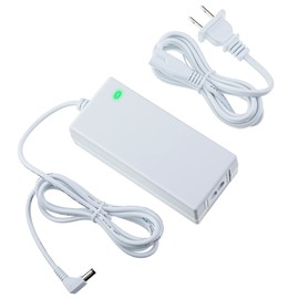 Enhon Power Cord Replacement Compatible with Cricut Explore 3 Cutting Machine, 24V AC DC Power Adapter Replacement Cord with 90 Degree Connector Compatible with Cricut Explore 3, White