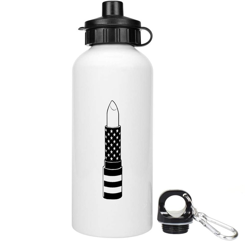 600ml 'American Flag Lipstick' Reusable Water/Drinks Bottle (WT00084202)
