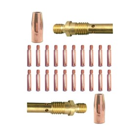 24 a set Welding Gun Kit ， suitable for Lincoln Magnum 100L or Twico Mini/#1 Mig welding guns. 20pcs Contact Tips 0.035" + 2pcs gas nozzles 1/2" + 2pcs welding diffuse