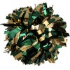 Metallic Cheerleader Cheerleading Pom Poms 6 inch 1 Pair (Forest