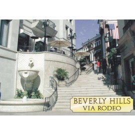 1 card  View of the fountain at the South Side BEVERLY HILLS via RODEO - LA326