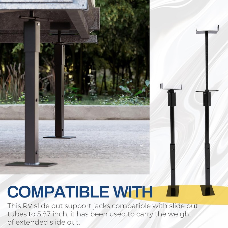 KUAFU RV Slide Out Support Jacks Adjusts from 20"-48" 5000