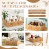 LemonRoad Wicker Silverware Caddy for Party Water Hyacinth Utensil Holder