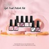 MTSSII 8PCS Gel Nail Polish Set, Soak Off UV LED