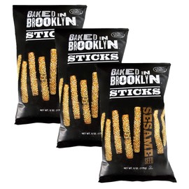 Baked in Brooklyn Sticks Certified Kosher - Sesame - Pack of 3-6 ounce