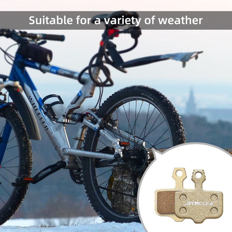 Bynccea Disc Brake Pads 4 Pairs Bicycle Brake Pads Suitable