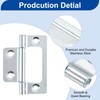 sourcing map 6Pcs 2x1 Inch Door Hinges Non-Mortise No Noise