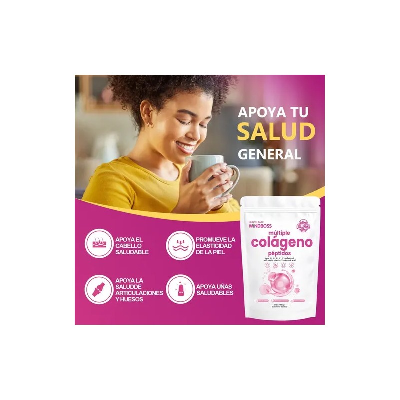Péptidos Multicolágeno Windboss Colágeno Hidrolizado En Po