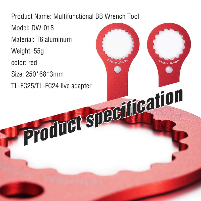 Bicycle Multifunctional BB Key, Bicycle Bottom Bracket Key Bottom Bracket