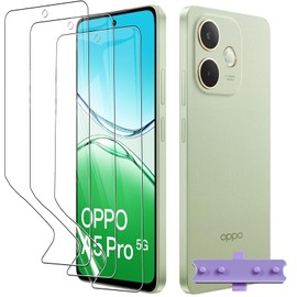 3 Pack Screen protector for OPPO A5 Pro 5G, Electro-weideworld Self-Healing & Bubble Free HD Clear Soft TPU Protective Film, Case Friendly&Support Fingerprint Unlock
