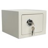Luwint Small Steel Safe Box with Key Lock, 0.3 Cu