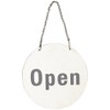 Stalwart U065 Stainless Steel Door Sign - Open and Closed