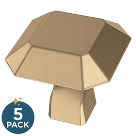 Franklin Brass Napier (1-Pack) Cabinet Knobs | Champagne Bronze Handles for Dresser Furniture Drawers/Kitchen/Door/Bathroom | 1-1/8" P41759K-CZ-C