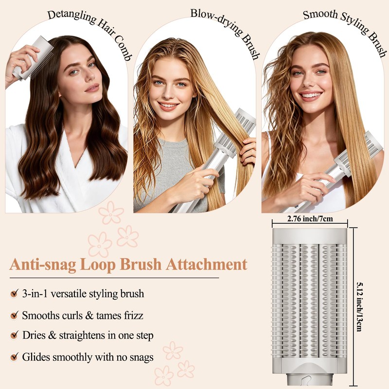 Chivixe Anti-snag Loop Brush Attachment for Shark FlexStyle HD400 Series,