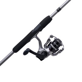 Abu Garcia 7' Max X Spinning Reel and Fishing Rod Combo, Size 2000 Reel, 5 Stainless Steel Ball Bearings, Smooth Oil Felt Front Drag System, Lightweight Composite Rod Blank