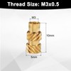 QUARKZMAN Pack of 50 M3 Threaded Inserts Brass Heat Set