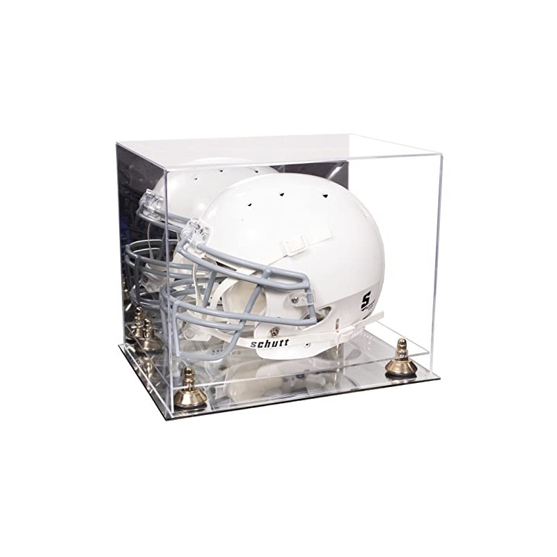 Better Display Cases Acrylic Full-Size Football Helmet Display Case Mirror