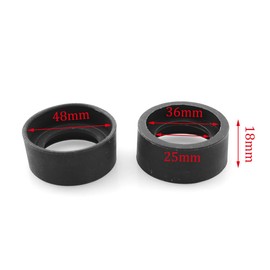 ZYAMY 2PCS Black Eyepiece Covers Flat Rubber Eyepiece Eyecup Cup Guard Telescope Birdwatcher Scope Scope Accessory for 32 to 36mm Stereo Microscope Eyepiece Eyecups