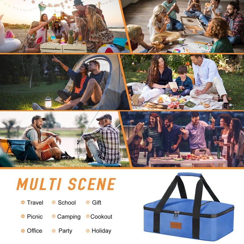 Cooklux Insulated Casserole Carrier - Single Layer Design, Thermal Bag