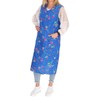 Zip Gown Zip House Dress Cotton Apron Cooking Apron, blue