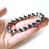Gold Stone High Purity Terahertz Mineral Star Cut Bracelet, 0.4