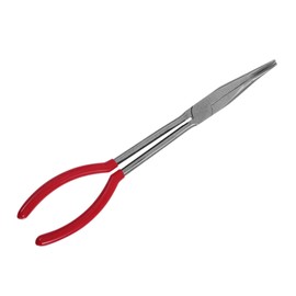 jojofuny Bent Nose Pliers for Jewelry Making Mini Precision Long Curved Tongs for Metal Projects Ergonomic Grip Compatibility for Gold Melting and Crafting Supplies