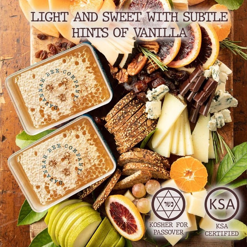 Savannah Bee Company Raw Honeycomb, 12.3 Ounce (Pack of 2)