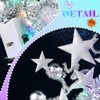 JEAIRTS Light Up Star Headband Silver Glow Led Celestial Headpiece