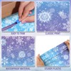 Winter Snowflake Plastic Tablecloth Roll 54 Inch x 100 Ft,