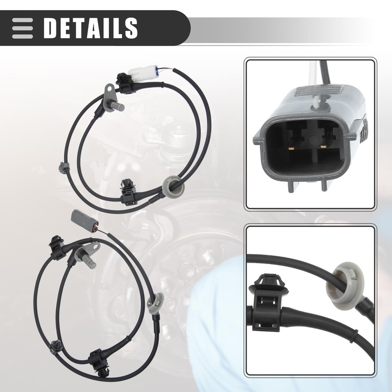 A ABSOPRO 1 Pair ABS Sensors Front Left Right for