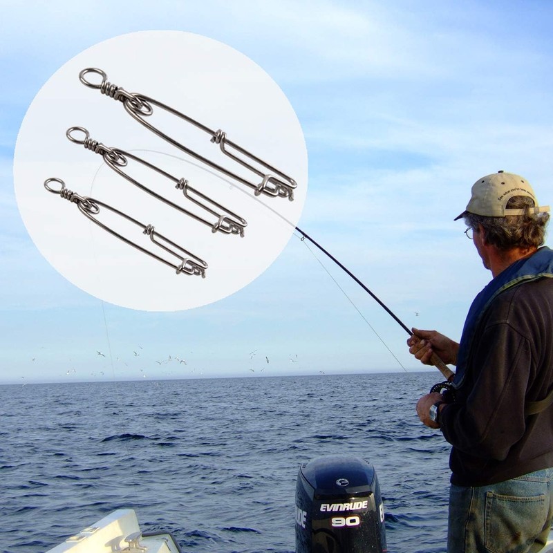 Longline Clips with Swivels Tuna Clips Stainless Steel Branch Hangers