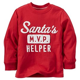Carter's Baby Boy's Slogan Tee - Santas MVP - 9 Months, Santas Mvp, 9 Months