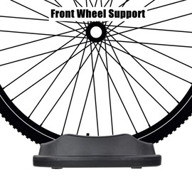 YOUTHINK - Elevador de rueda delantera, soporte turbo para bicicleta, bloque elevador de rueda delantera con rueda de plástico moldeado resistente para entrenamiento de bicicleta en interiores