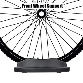 YOUTHINK - Elevador de rueda delantera, soporte turbo para bicicleta, bloque elevador de rueda delantera con rueda de plástico moldeado resistente para entrenamiento de bicicleta en interiores
