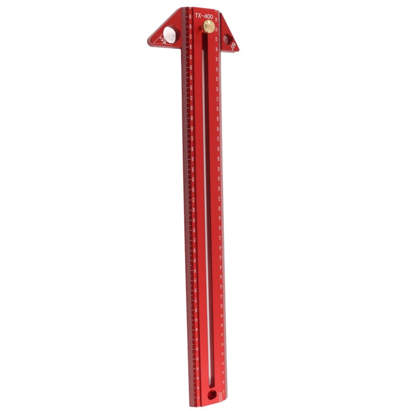 Woodworking T Track Ruler Multifunctional Aluminum Alloy Portable Wood Measuring