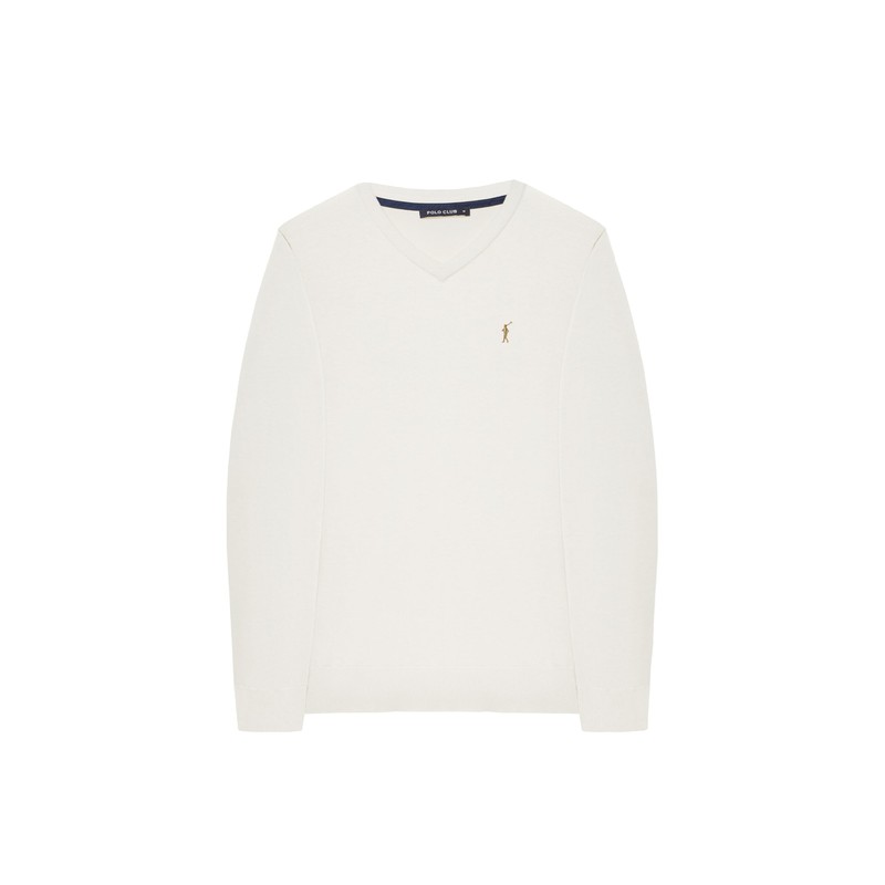 Polo Club Men's Basic V-Neck Pullover - 100% Cotton Pullover