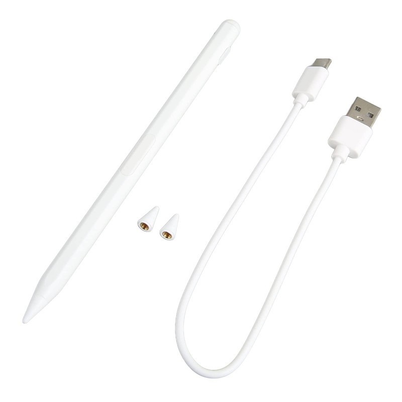 Tablet Stylus Pen, Active Capacitive Stylus with 2 Replaceable Tips,