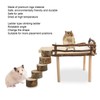 Hamster Climbing Platform Multipurpose Natural 2 Layer Wooden Hamster Playing