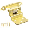 Brass Gold Cabinet Hinges for Kitchen Cabinet Door, 6 Pack